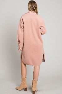 Dusty Rose Long Shacket
