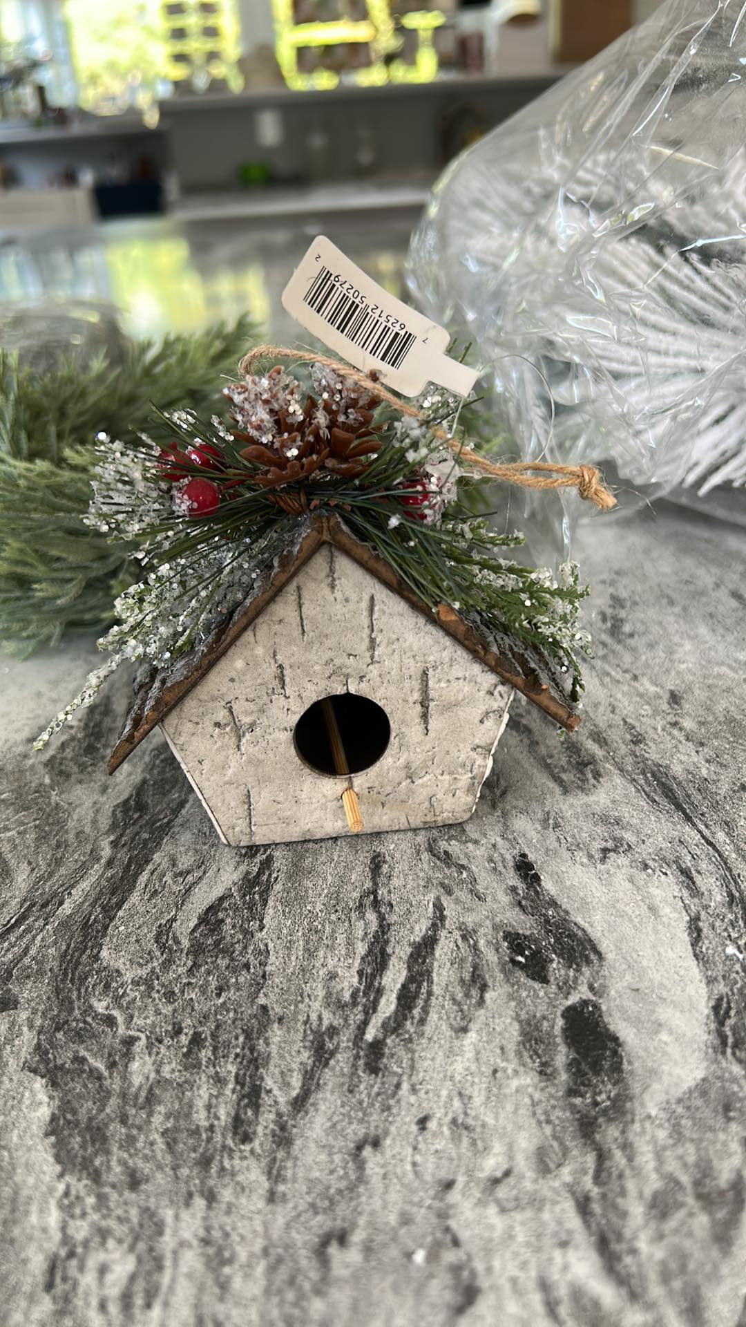Bird House Ornament